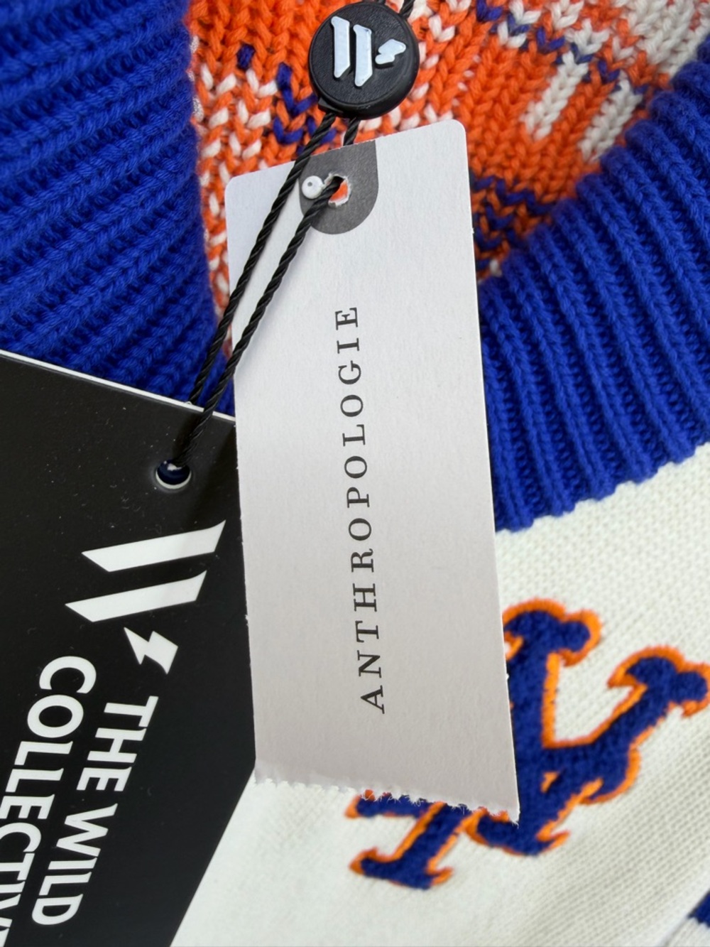 Anthropologie NWT The Wild Collective MLB NY Mets Cardigan Cotton Size XS - Picture 14 of 16